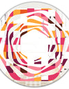 Retro Geometric Design VII - Modern Round or Oval Wall Mirror - Whirl