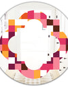 Retro Geometric Design VII - Modern Round or Oval Wall Mirror - Quatrefoil