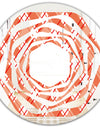 Retro Checkered Pattern I - Modern Round or Oval Wall Mirror - Whirl