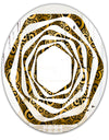 Gold and Black Swirl I - Modern Round or Oval Wall Mirror - Whirl