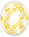 Abstract Retro Geometric Pattern IV - Modern Round or Oval Wall Mirror - Whirl