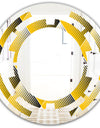 Rhombus Retro Geometric - Modern Round or Oval Wall Mirror - Space