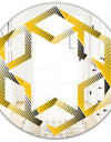 Rhombus Retro Geometric - Modern Round or Oval Wall Mirror - Hexagon Star