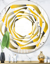 Rhombus Retro Geometric - Modern Round or Oval Wall Mirror - Whirl