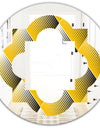 Rhombus Retro Geometric - Modern Round or Oval Wall Mirror - Quatrefoil