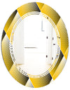 Rhombus Retro Geometric - Modern Round or Oval Wall Mirror - Triple C