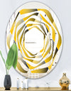 Rhombus Retro Geometric - Modern Round or Oval Wall Mirror - Whirl