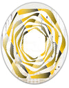 Rhombus Retro Geometric - Modern Round or Oval Wall Mirror - Whirl