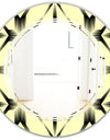 Oriental Ornament. Flower Pattern - Modern Round or Oval Wall Mirror - Triple C