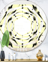 Oriental Ornament. Flower Pattern - Modern Round or Oval Wall Mirror - Whirl