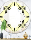Oriental Ornament. Flower Pattern - Modern Round or Oval Wall Mirror - Quatrefoil
