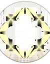 Oriental Ornament. Flower Pattern - Modern Round or Oval Wall Mirror - Quatrefoil