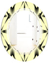 Oriental Ornament. Flower Pattern - Modern Round or Oval Wall Mirror - Triple C