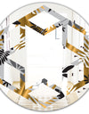 Geometric luxury jungle foliage pattern - Modern Round or Oval Wall Mirror - Hexagon Star