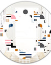 Retro Abstract Design XI - Modern Round or Oval Wall Mirror - Quatrefoil