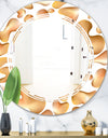 Liquid Gold I - Modern Round or Oval Wall Mirror - Triple C