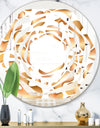 Liquid Gold I - Modern Round or Oval Wall Mirror - Whirl