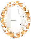 Liquid Gold I - Modern Round or Oval Wall Mirror - Triple C