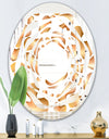 Liquid Gold I - Modern Round or Oval Wall Mirror - Whirl