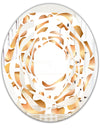 Liquid Gold I - Modern Round or Oval Wall Mirror - Whirl