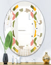 Vintage Circular Design I - Modern Round or Oval Wall Mirror - Space