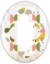 Vintage Circular Design I - Modern Round or Oval Wall Mirror - Quatrefoil