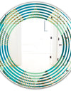 Luxury Retro Drops I - Modern Round or Oval Wall Mirror - Wave