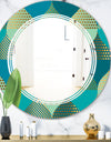 Luxury Retro Drops I - Modern Round or Oval Wall Mirror - Triple C