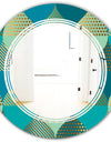Luxury Retro Drops I - Modern Round or Oval Wall Mirror - Triple C