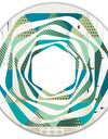Luxury Retro Drops I - Modern Round or Oval Wall Mirror - Whirl