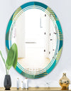 Luxury Retro Drops I - Modern Round or Oval Wall Mirror - Triple C