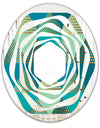 Luxury Retro Drops I - Modern Round or Oval Wall Mirror - Whirl