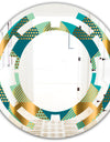 Luxury Retro Drops II - Modern Round or Oval Wall Mirror - Space