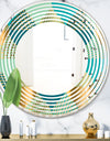 Luxury Retro Drops II - Modern Round or Oval Wall Mirror - Wave
