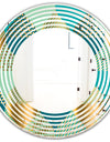Luxury Retro Drops II - Modern Round or Oval Wall Mirror - Wave