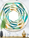 Luxury Retro Drops II - Modern Round or Oval Wall Mirror - Whirl
