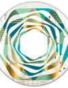 Luxury Retro Drops II - Modern Round or Oval Wall Mirror - Whirl