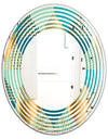 Luxury Retro Drops II - Modern Round or Oval Wall Mirror - Wave