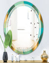 Luxury Retro Drops II - Modern Round or Oval Wall Mirror - Triple C