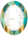 Luxury Retro Drops II - Modern Round or Oval Wall Mirror - Triple C