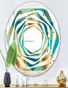 Luxury Retro Drops II - Modern Round or Oval Wall Mirror - Whirl