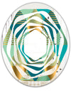 Luxury Retro Drops II - Modern Round or Oval Wall Mirror - Whirl