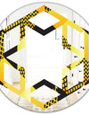 Retro Hexagon Pattern II - Modern Round or Oval Wall Mirror - Hexagon Star
