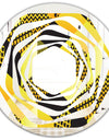 Retro Hexagon Pattern II - Modern Round or Oval Wall Mirror - Whirl