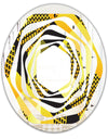 Retro Hexagon Pattern II - Modern Round or Oval Wall Mirror - Whirl