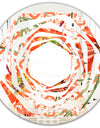 Floral Botanical Retro I - Modern Round or Oval Wall Mirror - Whirl