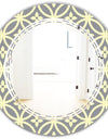Retro Ornamental Pattern II - Modern Round or Oval Wall Mirror - Triple C
