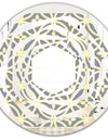 Retro Ornamental Pattern II - Modern Round or Oval Wall Mirror - Whirl