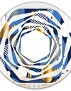 Circular Abstract Retro Geometric XI - Modern Round or Oval Wall Mirror - Whirl