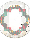Retro Abstract Design V - Modern Round or Oval Wall Mirror - Quatrefoil